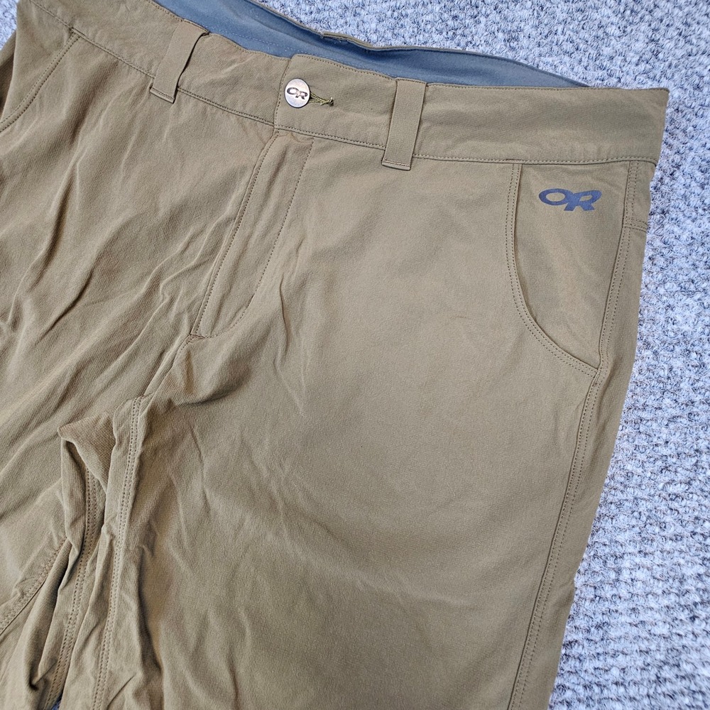 Outdoor Research Ferrosi Mens 35 Hiking Shorts Brown Stretch Cargo Tech Trail